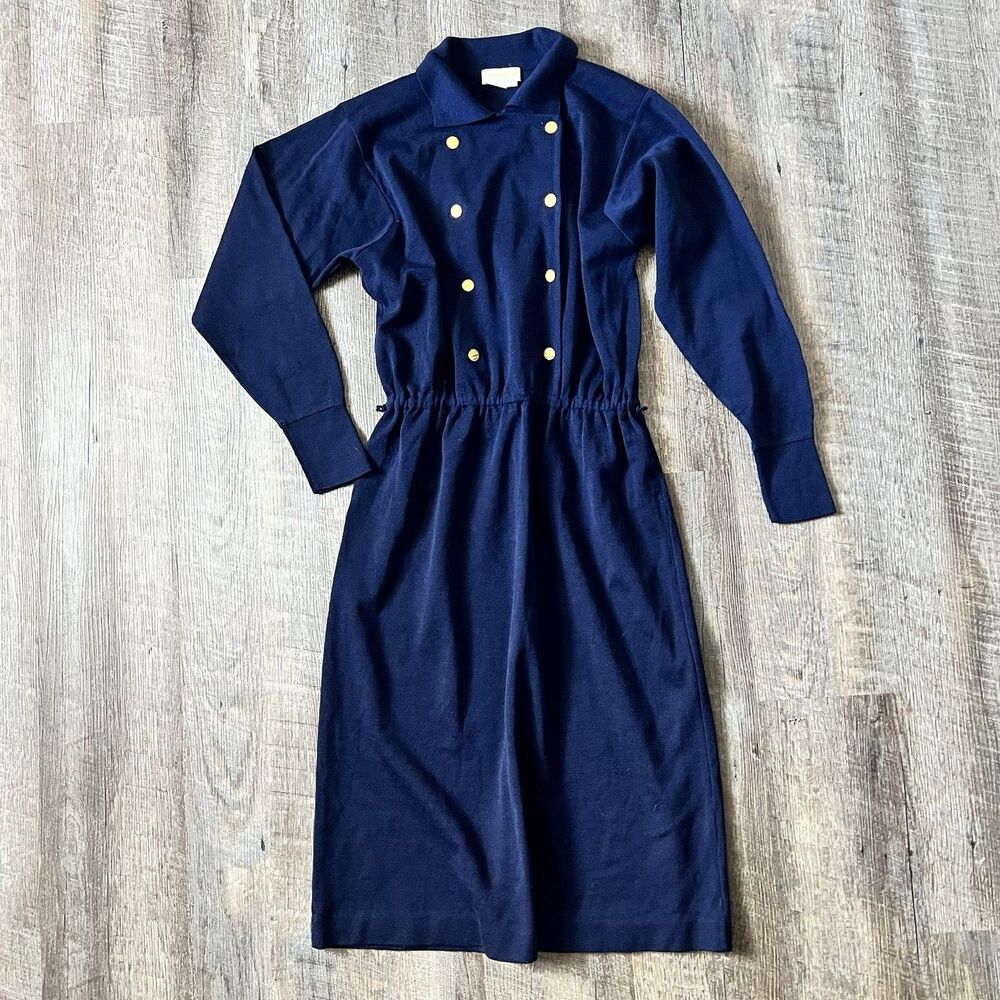 Brooks Brothers Double Breasted Wool Dress